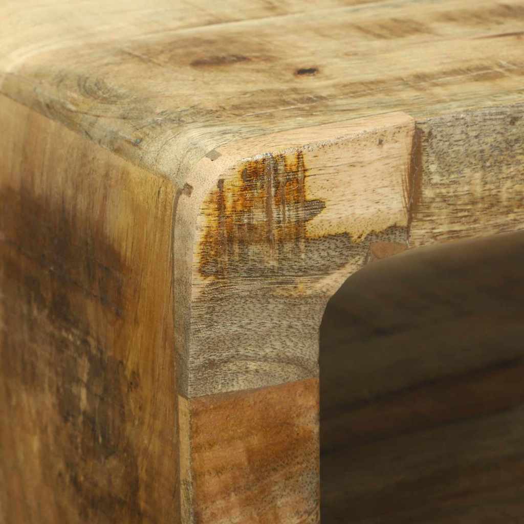 TV-Møbel Tre TV-benk med hylle Brun 100 x 32 x 36 cm Massivt mangotre