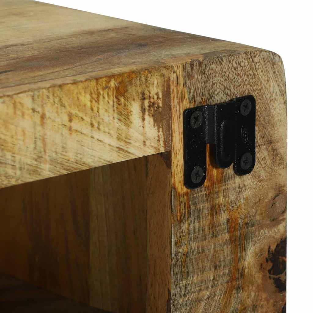 TV-Møbel Tre TV-benk med hylle Brun 100 x 32 x 36 cm Massivt mangotre