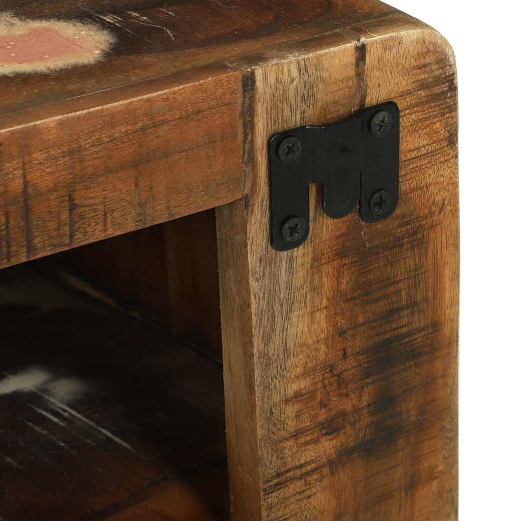 TV-Møbel Tre TV-benk Flerfarget 100 x 32 x 36 cm Massivt gjenvunnet tre