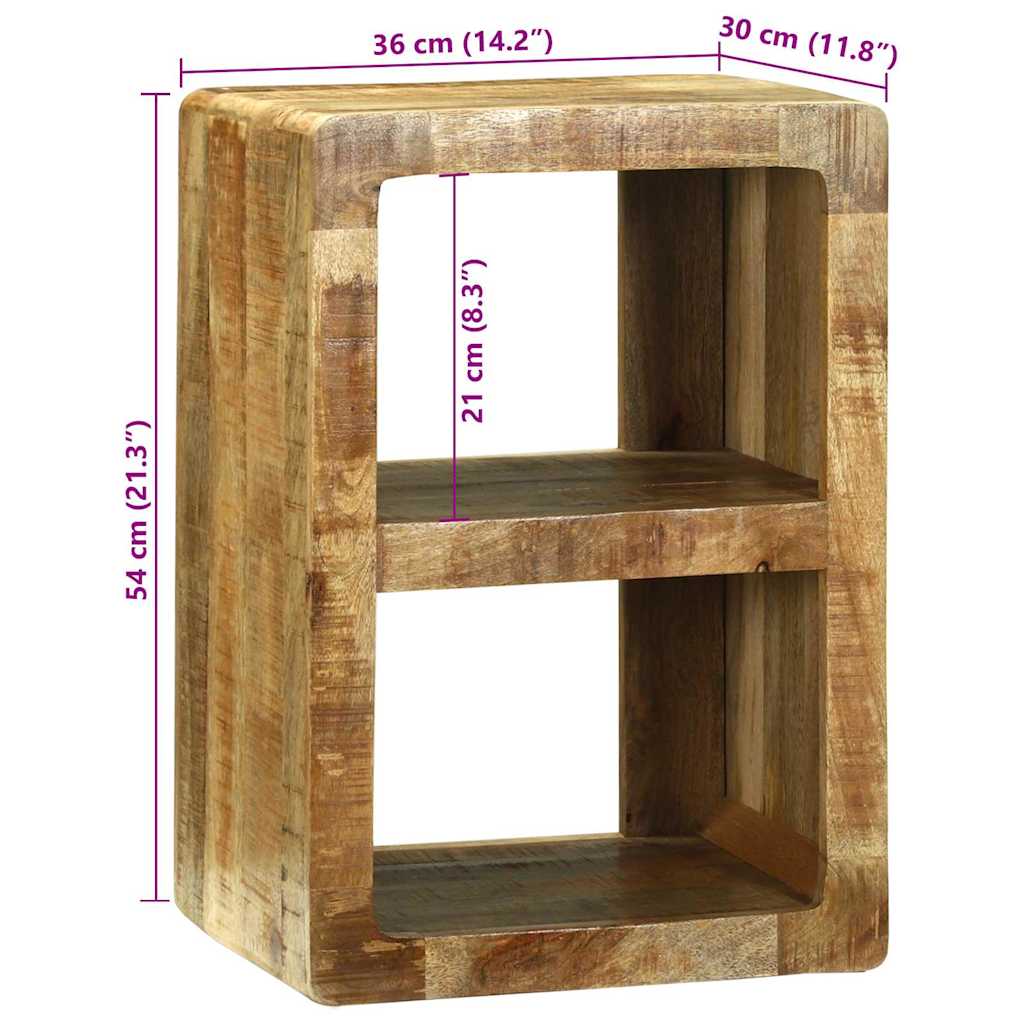 TV-Møbel Tre TV-Skap med hylle Brun 36 x 30 x 54 cm Massivt mangotre