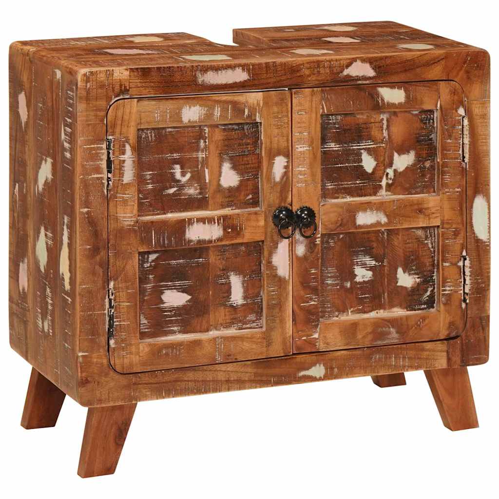 Baderomsskap Flerfarget Massivt gjenvunnet Tre &