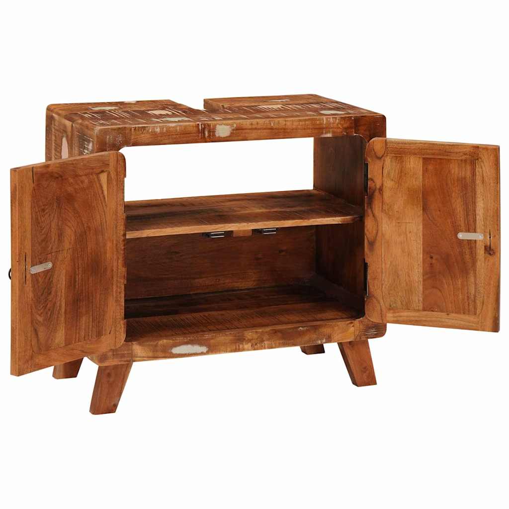 Baderomsskap Flerfarget Massivt gjenvunnet Tre &