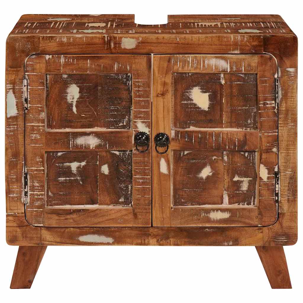 Baderomsskap Flerfarget Massivt gjenvunnet Tre &