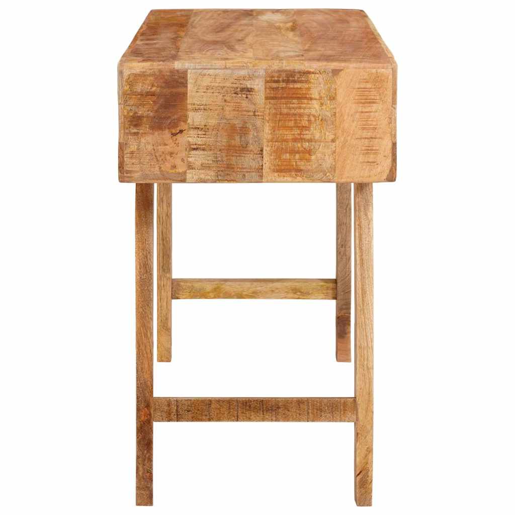 Sminkebord med hylle Brun 90 x 76 x 45 cm heltre mango
