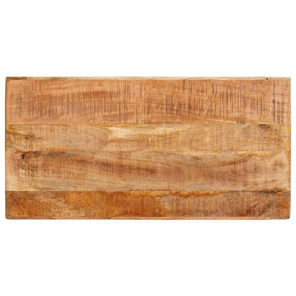 Sminkebord med hylle Brun 90 x 76 x 45 cm heltre mango