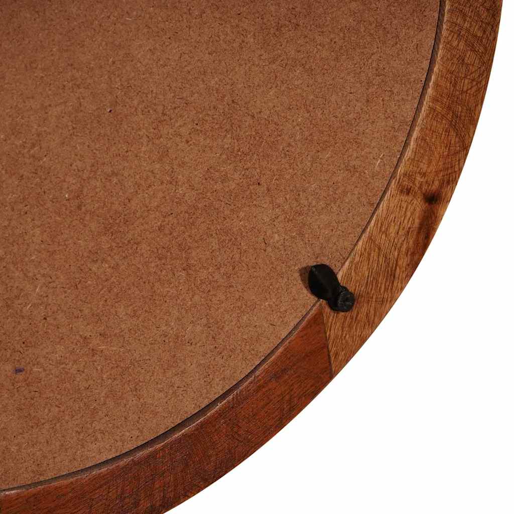 Sminkebord med hylle Brun 90 x 76 x 45 cm Solid gjenvunnet tre