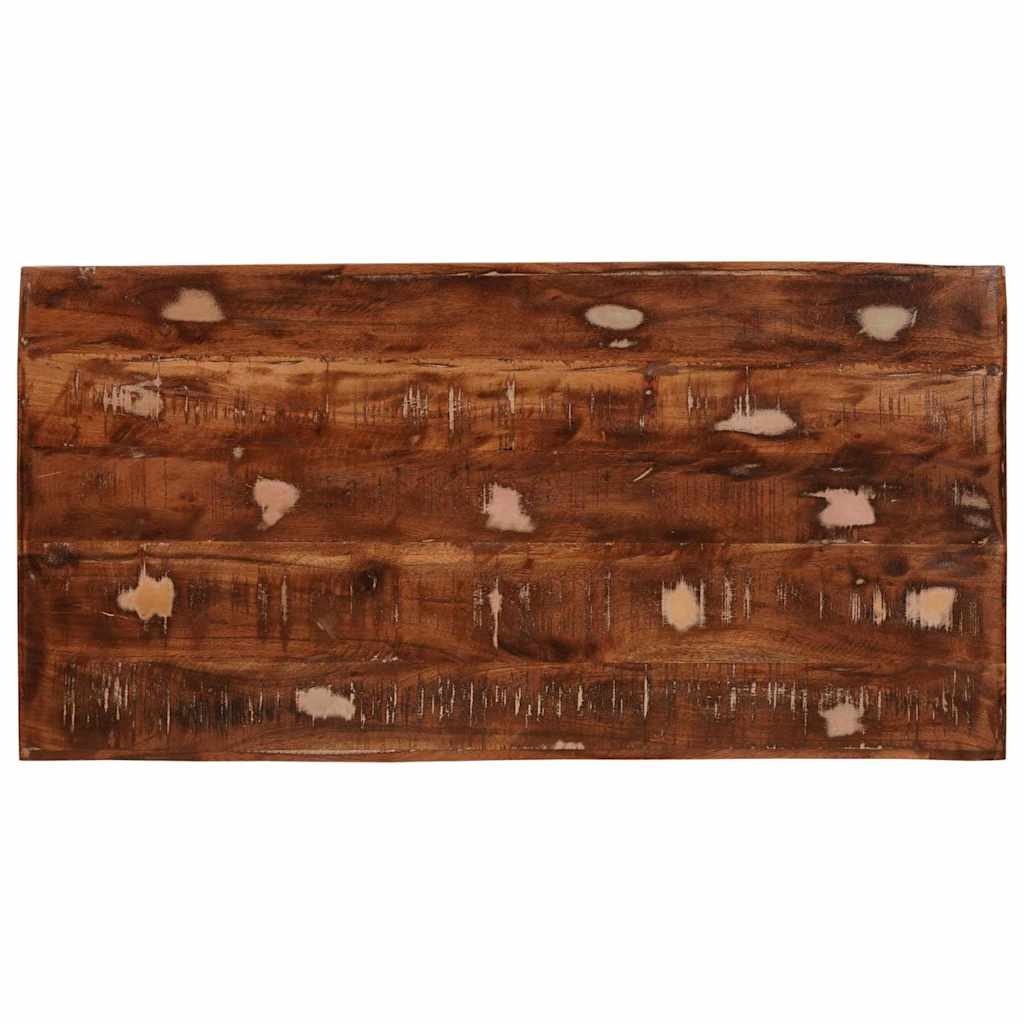 Sminkebord med hylle Brun 90 x 76 x 45 cm Solid gjenvunnet tre