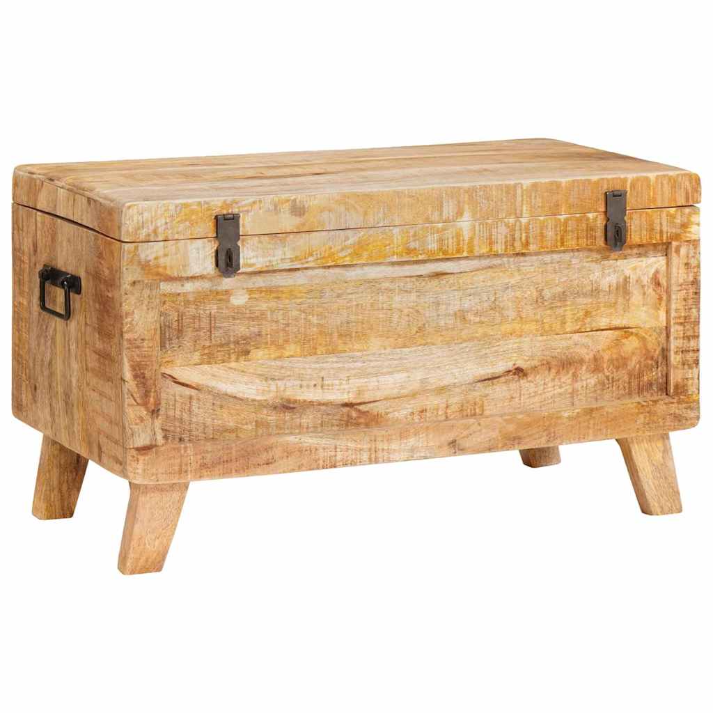 Oppbevaringskiste med lagring med lås 70 x 35 x 40 cm heltre mango