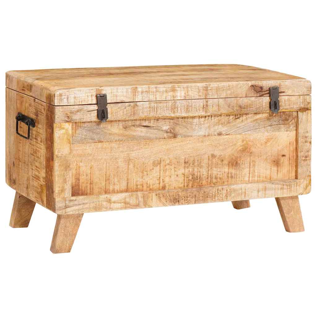 Oppbevaringskiste med lagring med lås 70 x 35 x 40 cm heltre mango