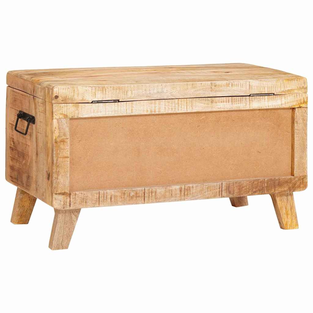 Oppbevaringskiste med lagring med lås 70 x 35 x 40 cm heltre mango