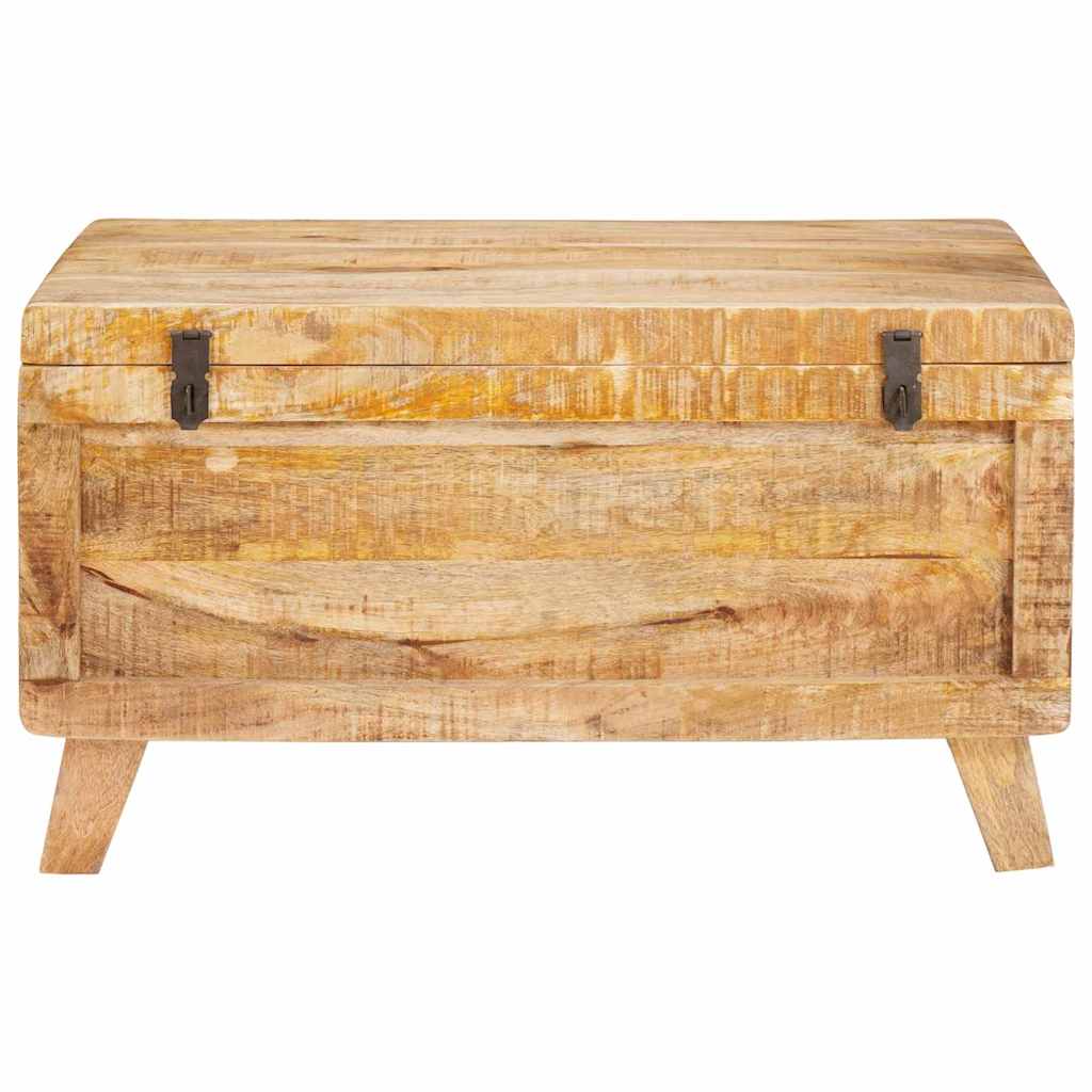 Oppbevaringskiste med lagring med lås 70 x 35 x 40 cm heltre mango