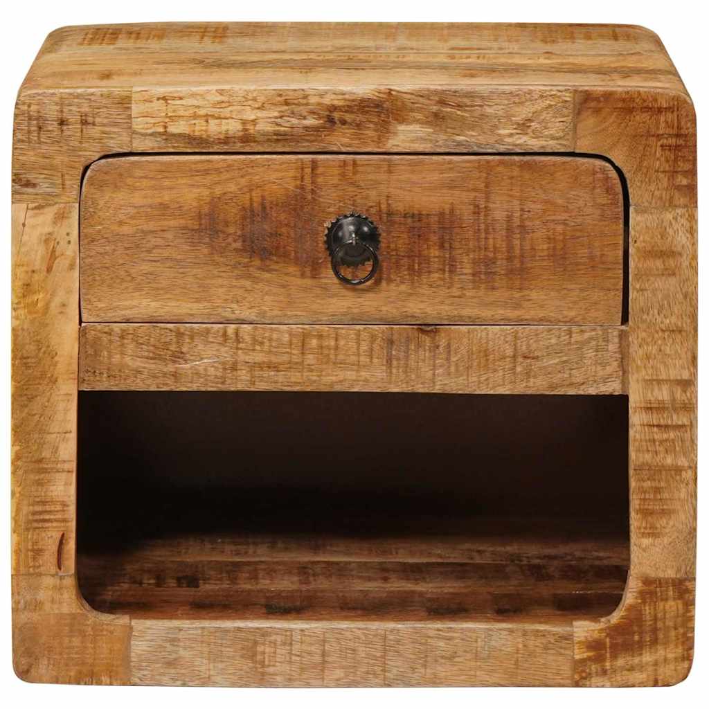 Nattbord Sengbord Tre Vegghengt med skuff Brun 40 x 30 x 36 cm heltre mango