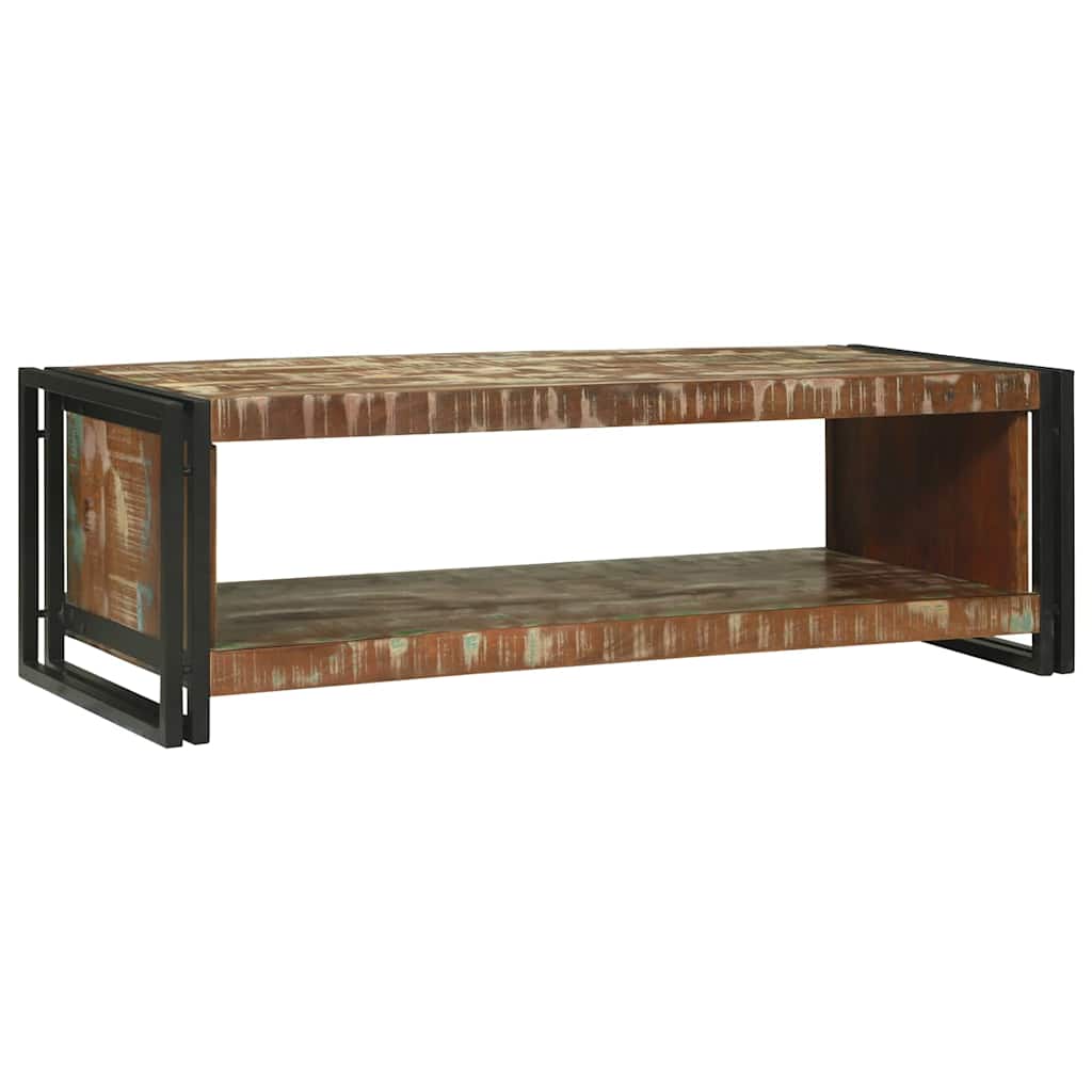 Salongbord Sofabord Brun 120 x 50 x 38 cm gjenvunnet heltre