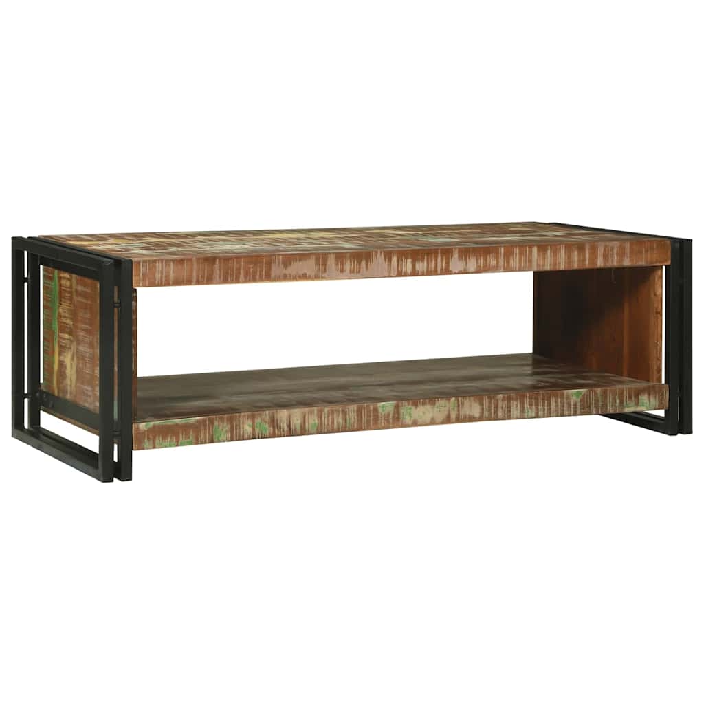 Salongbord Sofabord Brun 120 x 50 x 38 cm gjenvunnet heltre