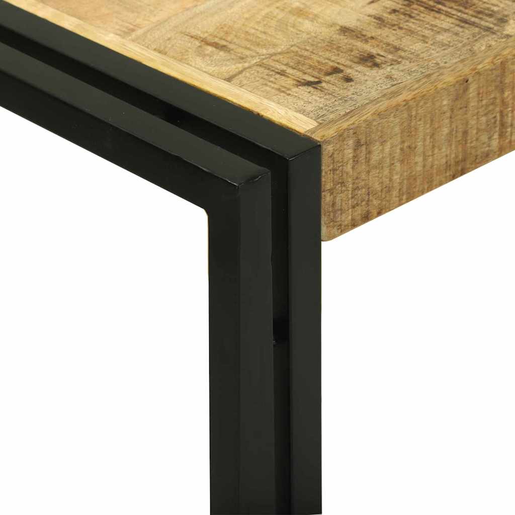 Avlastningsbord Konsollbord Brun 120 x 33 x 75 cm Heltre grovt mangotre