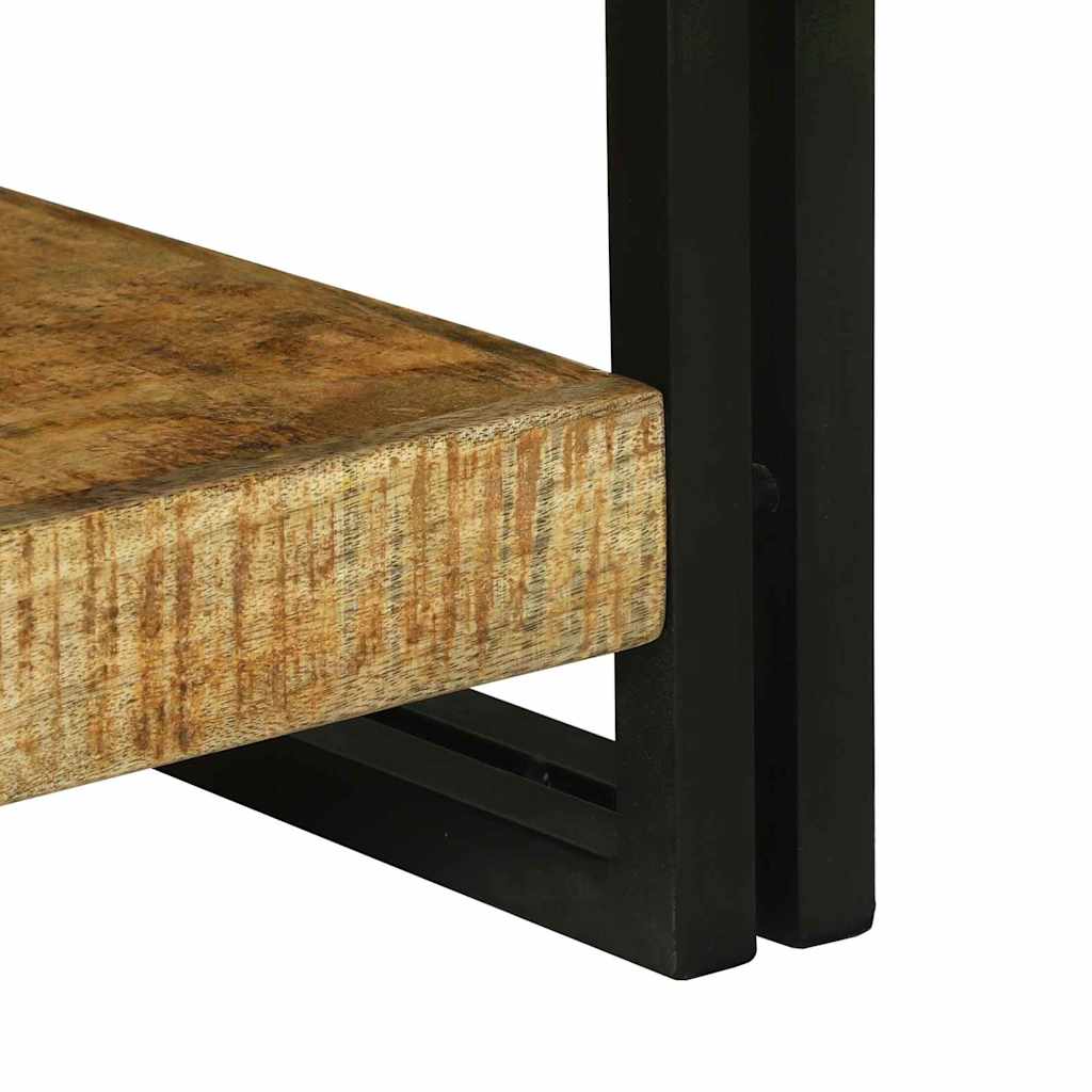 Avlastningsbord Konsollbord Brun 120 x 33 x 75 cm Heltre grovt mangotre