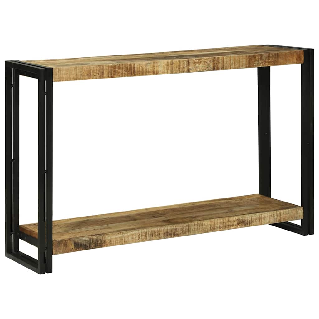 Avlastningsbord Konsollbord Brun 120 x 33 x 75 cm Heltre grovt mangotre