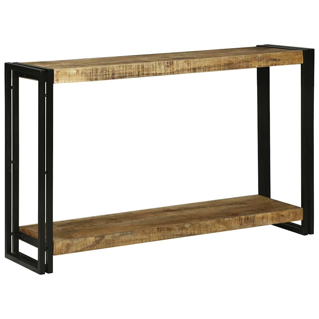Avlastningsbord Konsollbord Brun 120 x 33 x 75 cm Heltre grovt mangotre