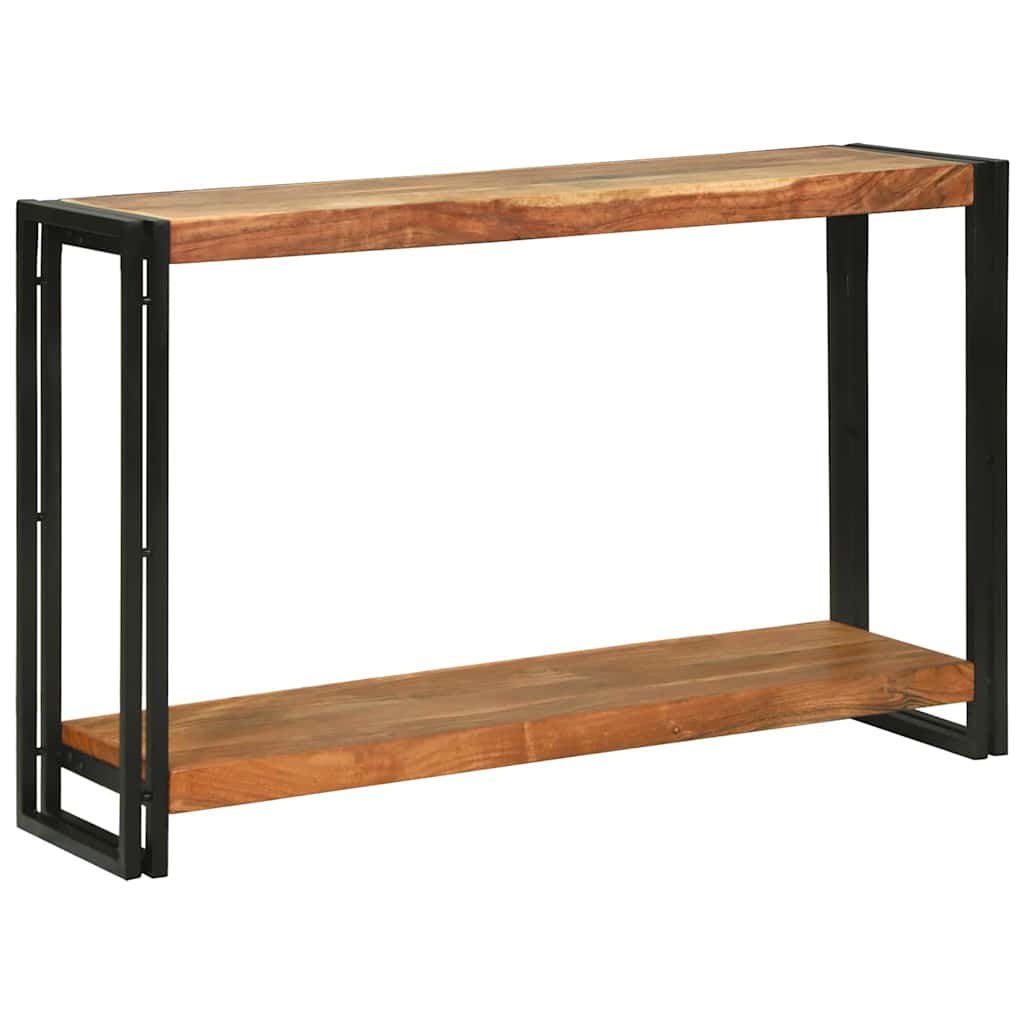 Avlastningsbord Konsollbord Brun med hylle 120 x 33 x 75 cm heltre akasie