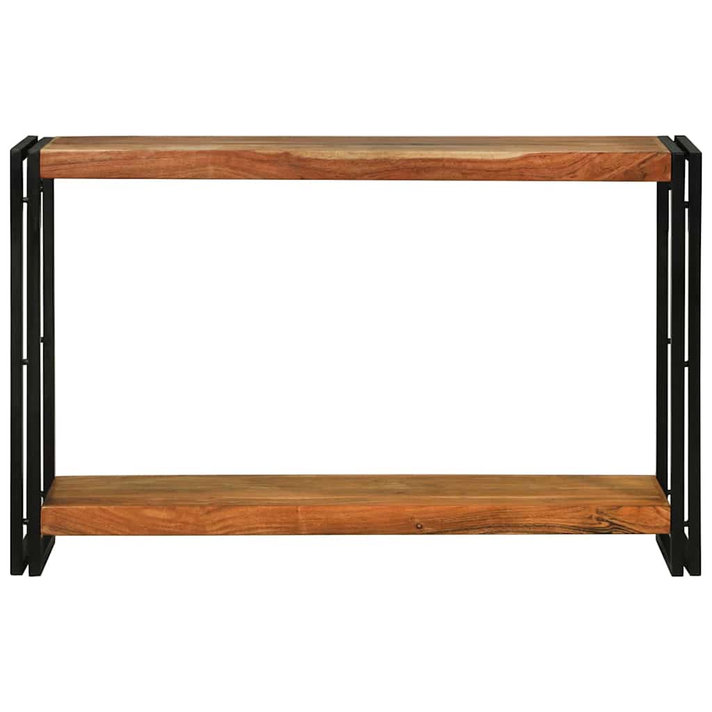 Avlastningsbord Konsollbord Brun med hylle 120 x 33 x 75 cm heltre akasie