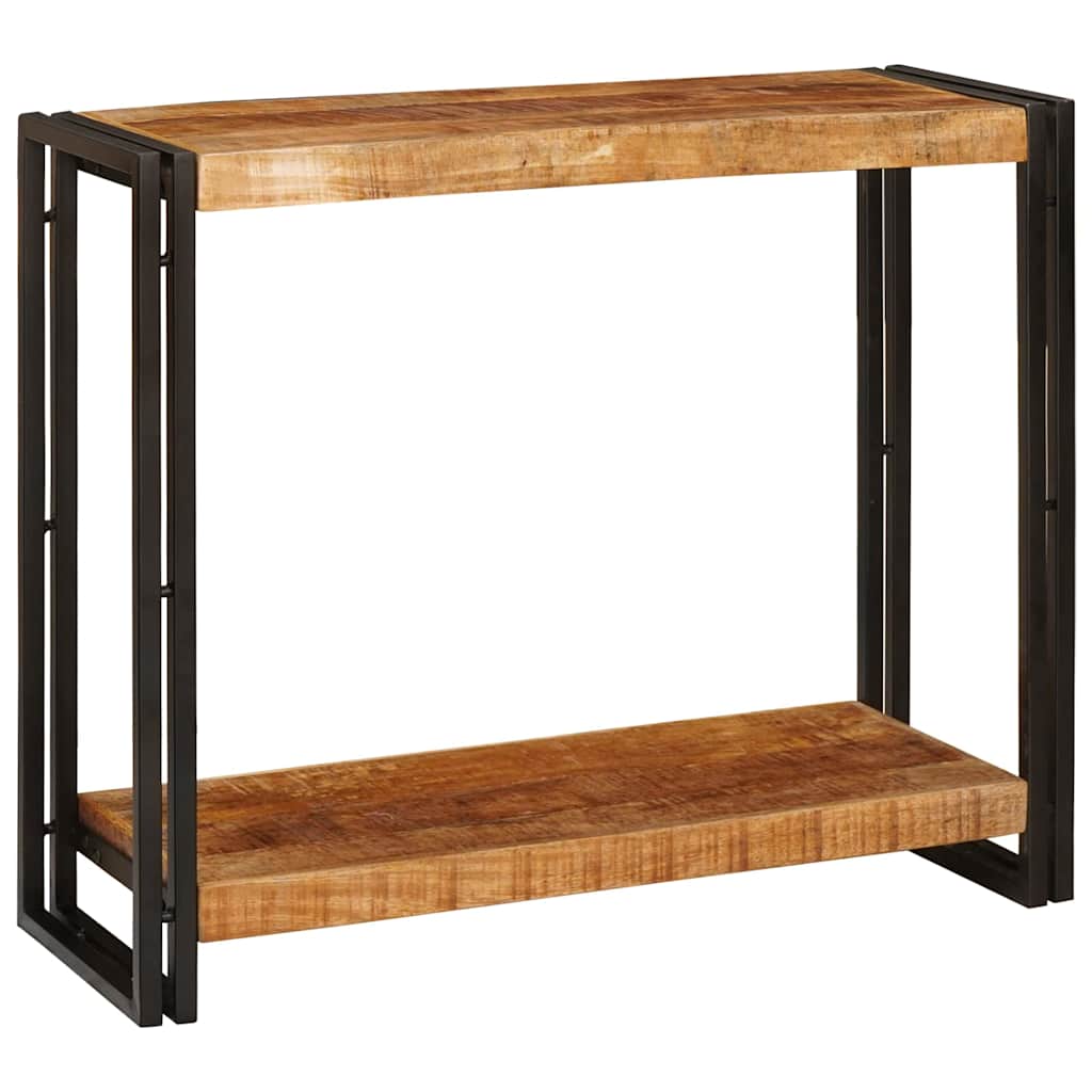 Avlastningsbord Konsollbord Brun 90 x 33 x 75 cm Heltre grovt mangotre