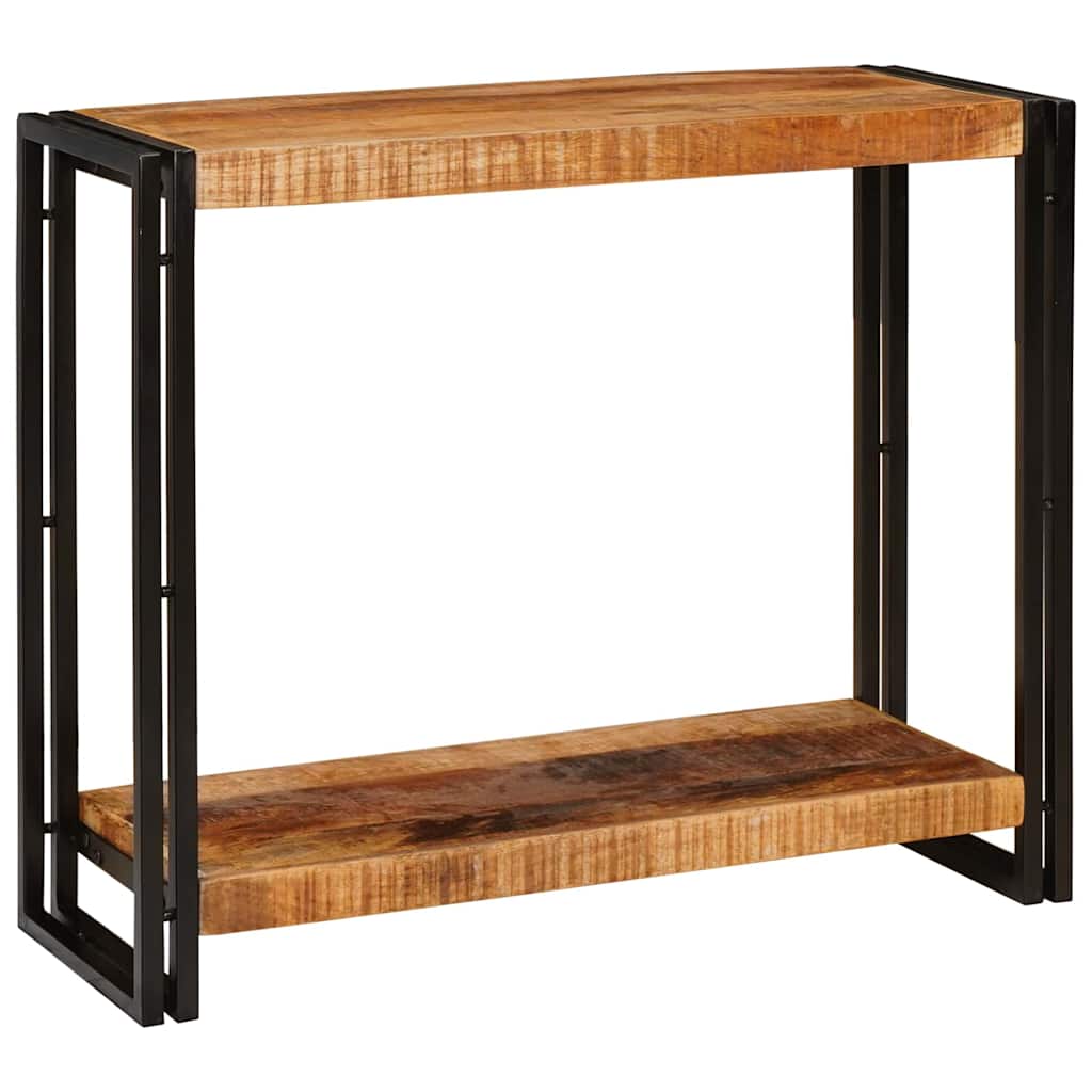 Avlastningsbord Konsollbord Brun 90 x 33 x 75 cm Heltre grovt mangotre