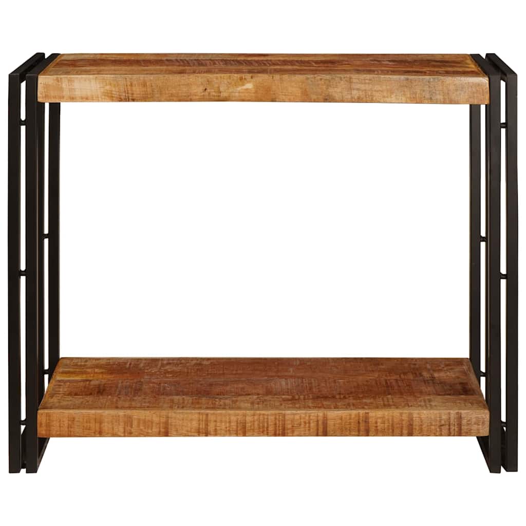 Avlastningsbord Konsollbord Brun 90 x 33 x 75 cm Heltre grovt mangotre
