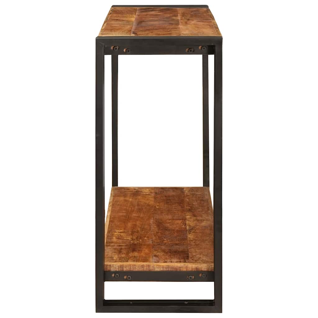 Avlastningsbord Konsollbord Brun 90 x 33 x 75 cm Heltre grovt mangotre