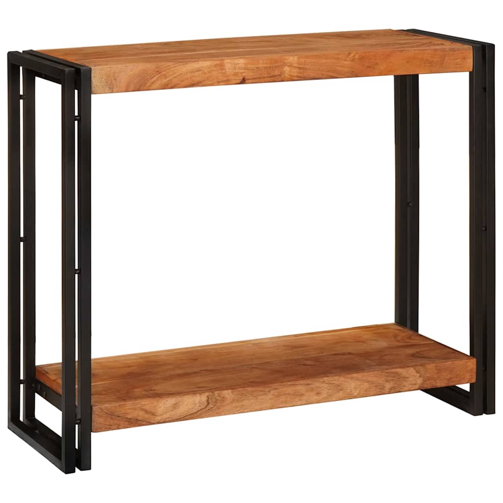 Avlastningsbord Konsollbord Brun med hylle 90 x 33 x 75 cm heltre akasie