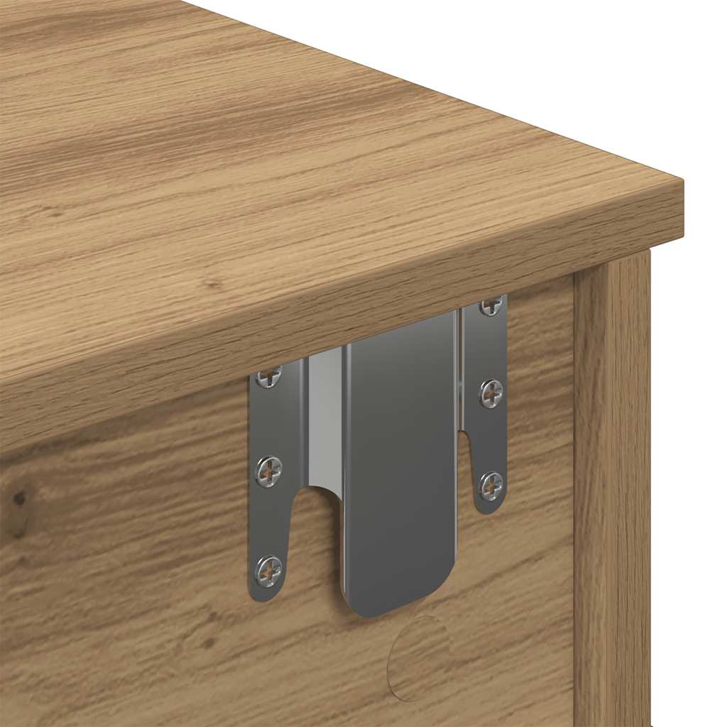 Vegghylle Artisan Eik med skuffer 100x37,5x19cm