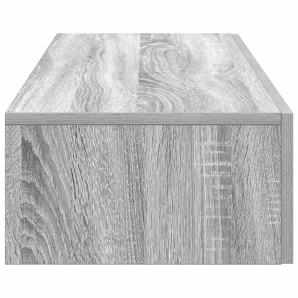 Vegghylle Sonoma Grå med skuffer 100x36x19 cm