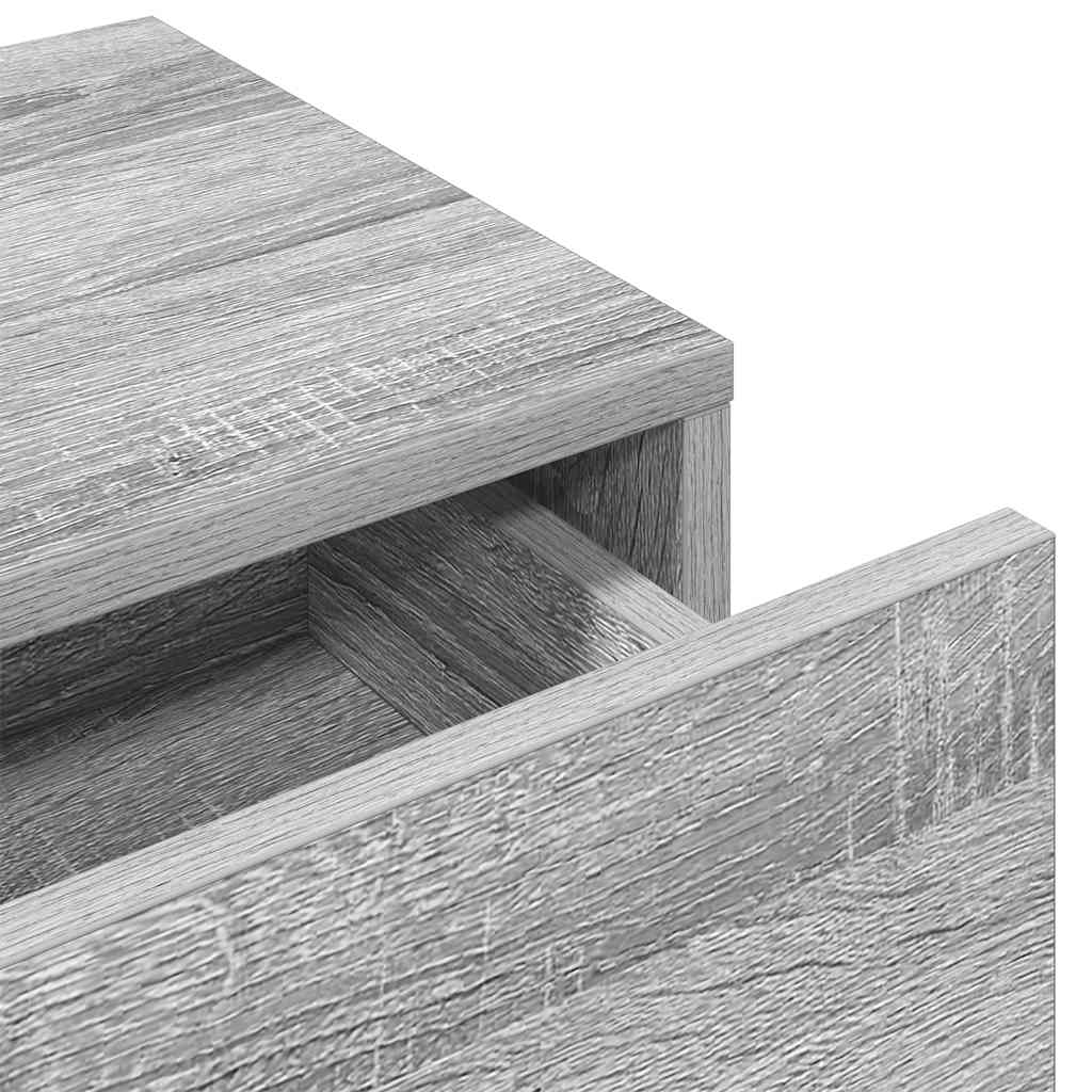 Vegghylle Sonoma Grå med skuffer 100x36x19 cm