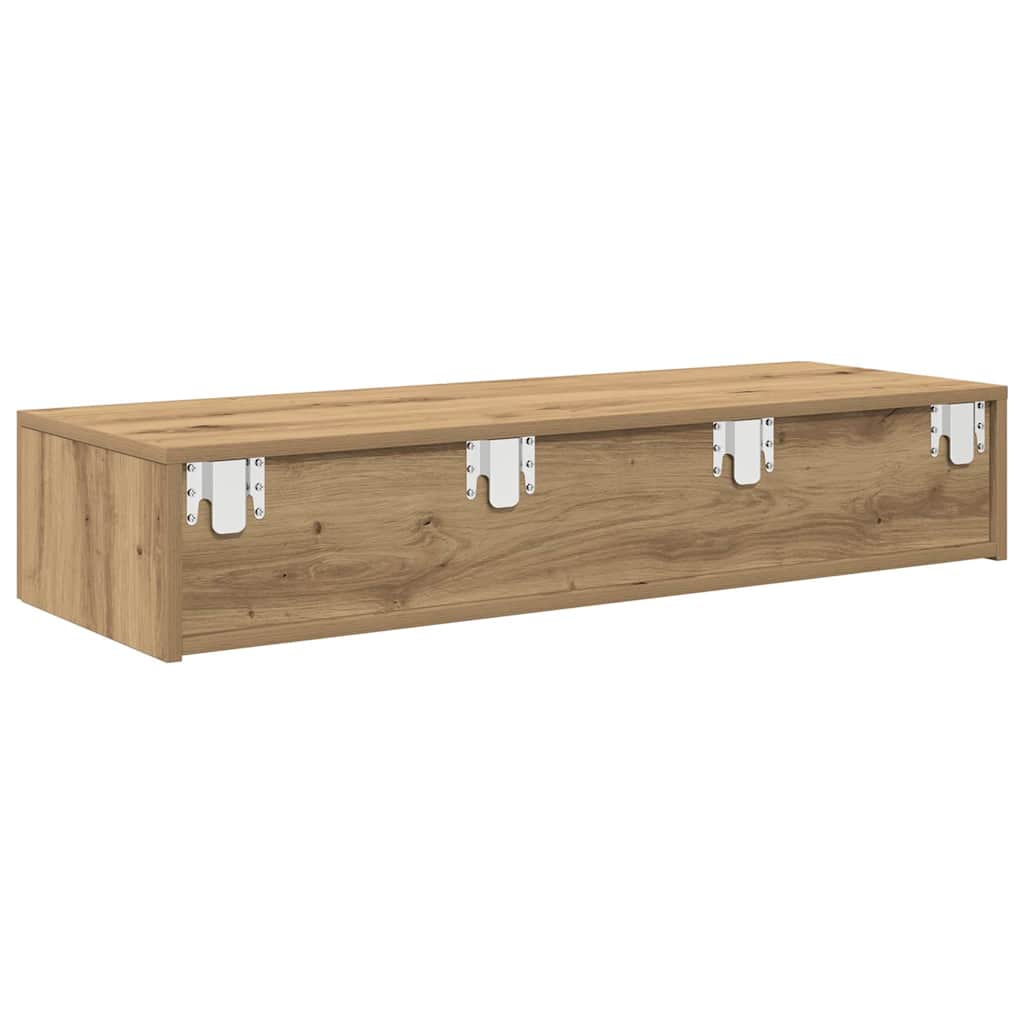 Vegghylle Artisan Eik med skuffer 100x36x19 cm