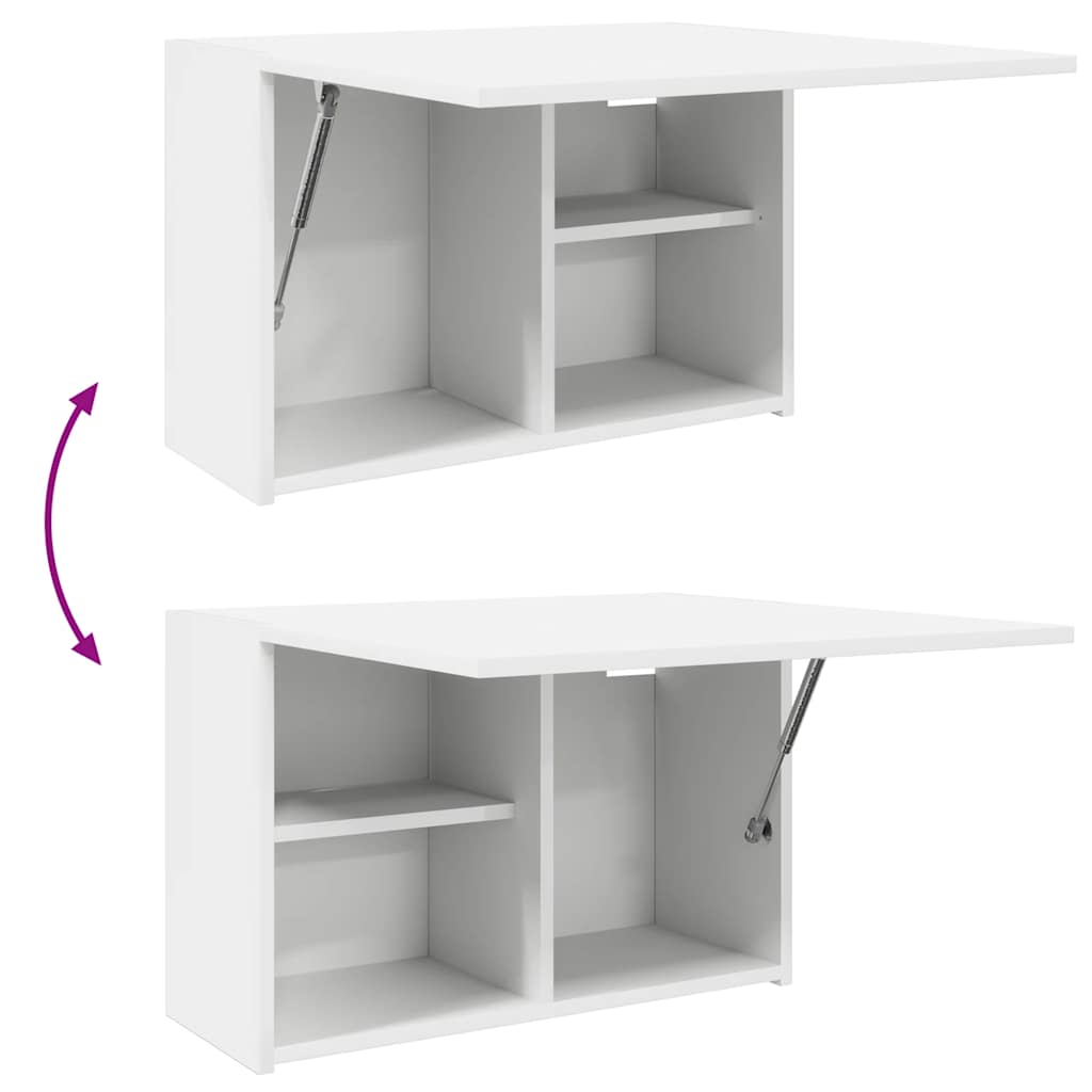 Baderomsskap Hvit 60x25x40 cm