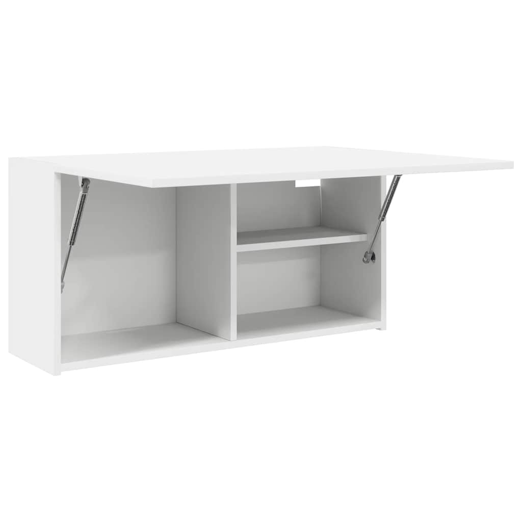 Baderomsskap Hvit 80x25x40 cm