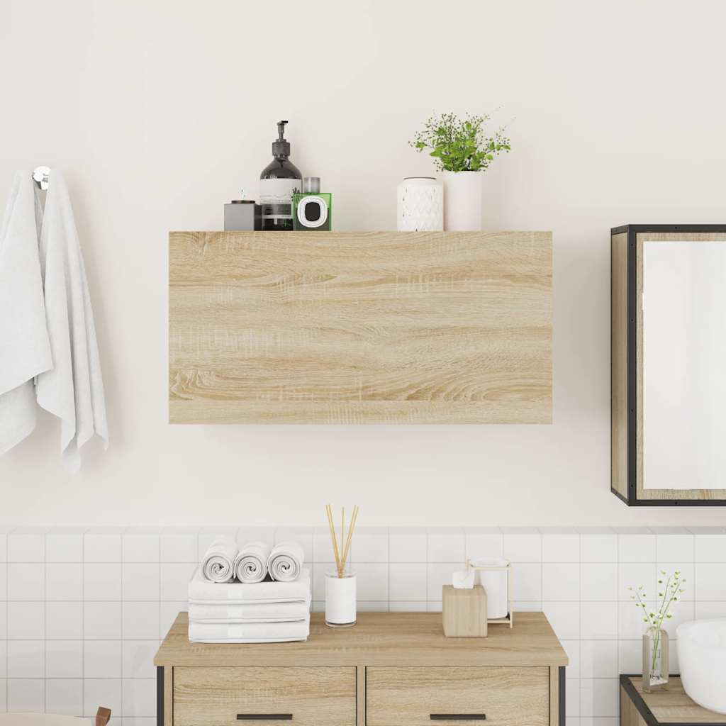 Baderomsskap Sonoma Eik 80x25x40 cm