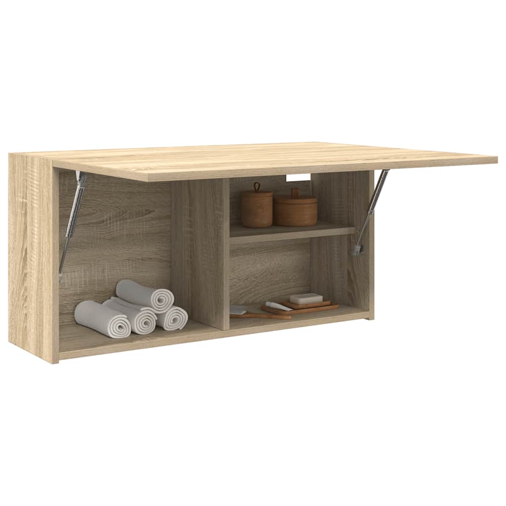 Baderomsskap Sonoma Eik 80x25x40 cm