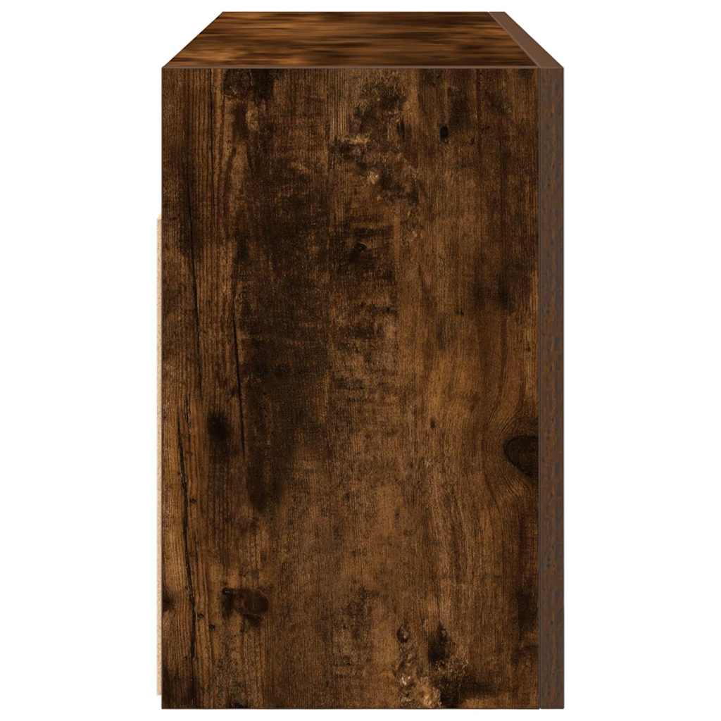 Baderomsskap Røkt Eik 80x25x40 cm