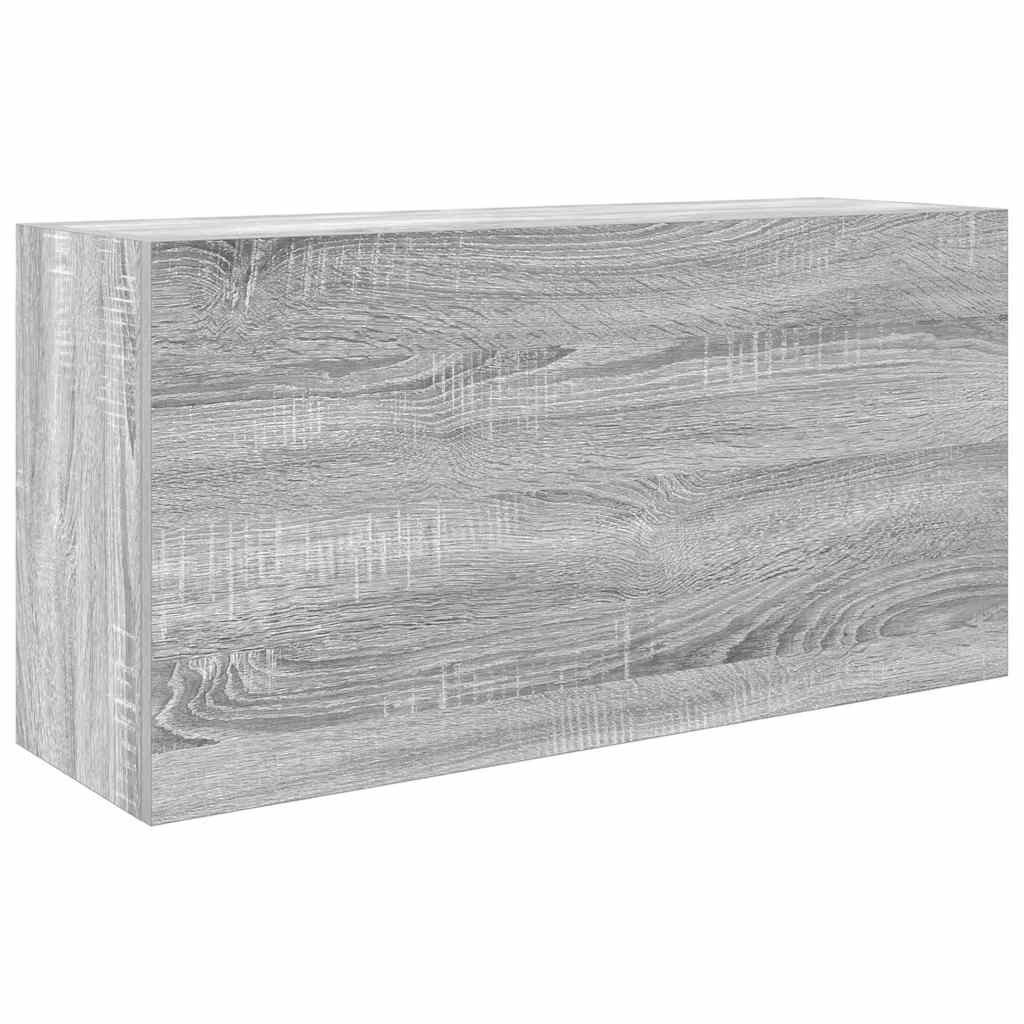 Baderomsskap Sonoma Grå 80x25x40 cm