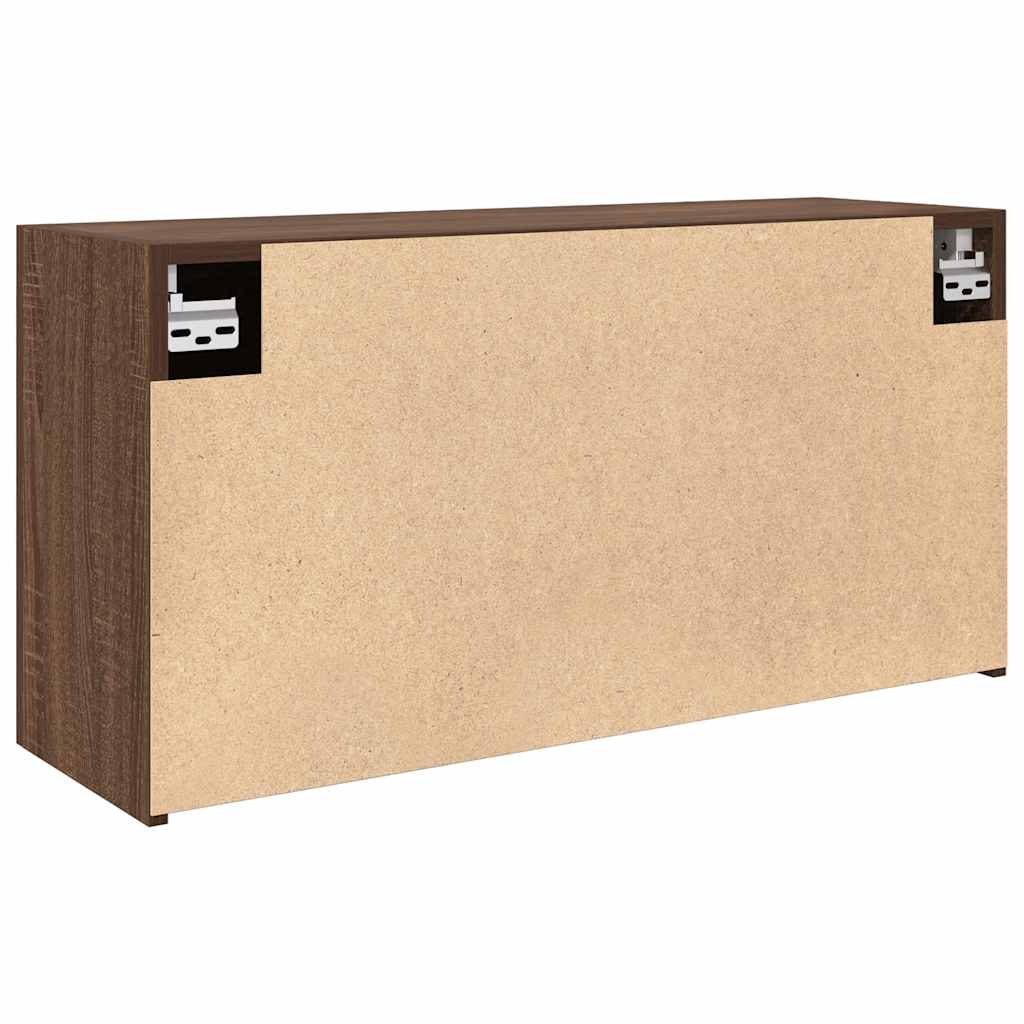 Baderomsskap Brun Eik 80x25x40 cm