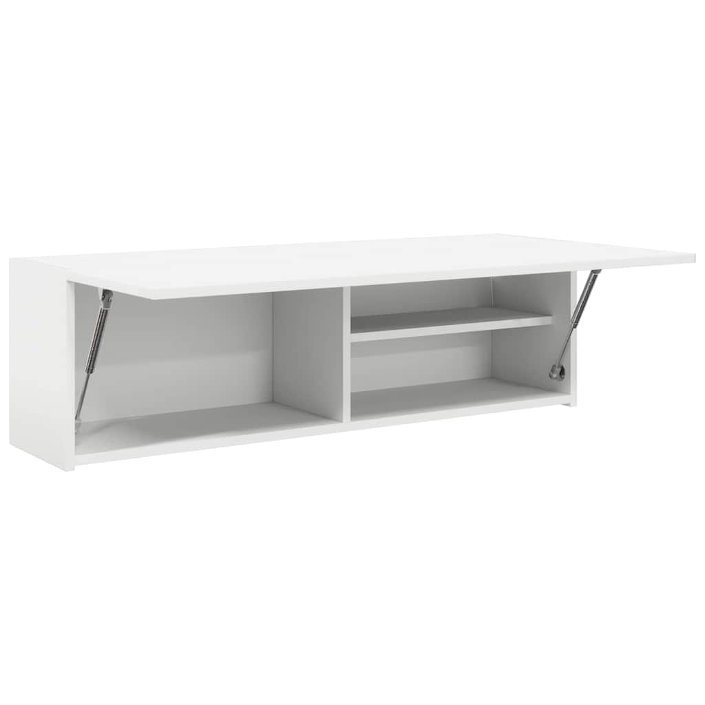 Baderomsskap Hvit 100x25x30 cm