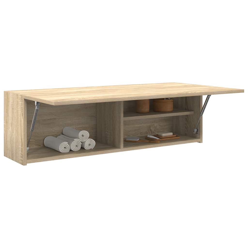 Baderomsskap Sonoma Eik 100x25x30 cm
