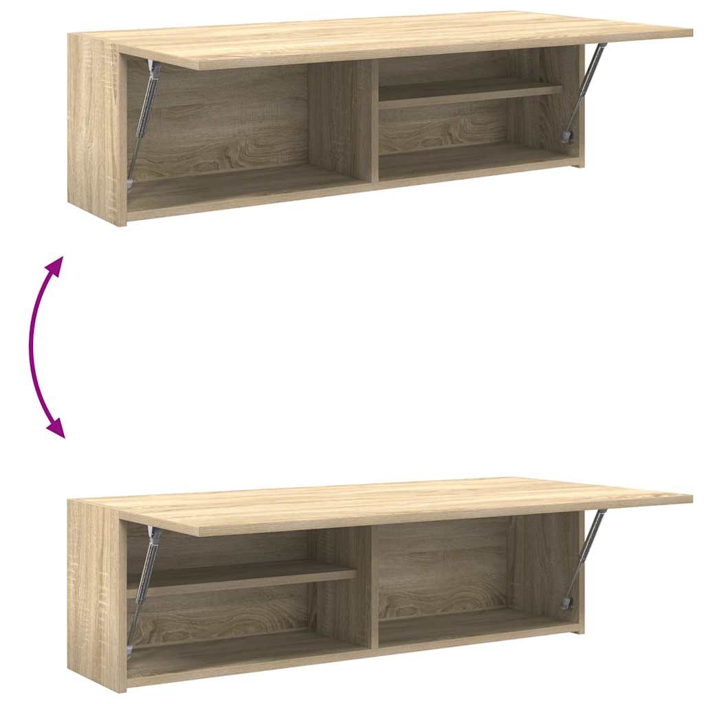 Baderomsskap Sonoma Eik 100x25x30 cm