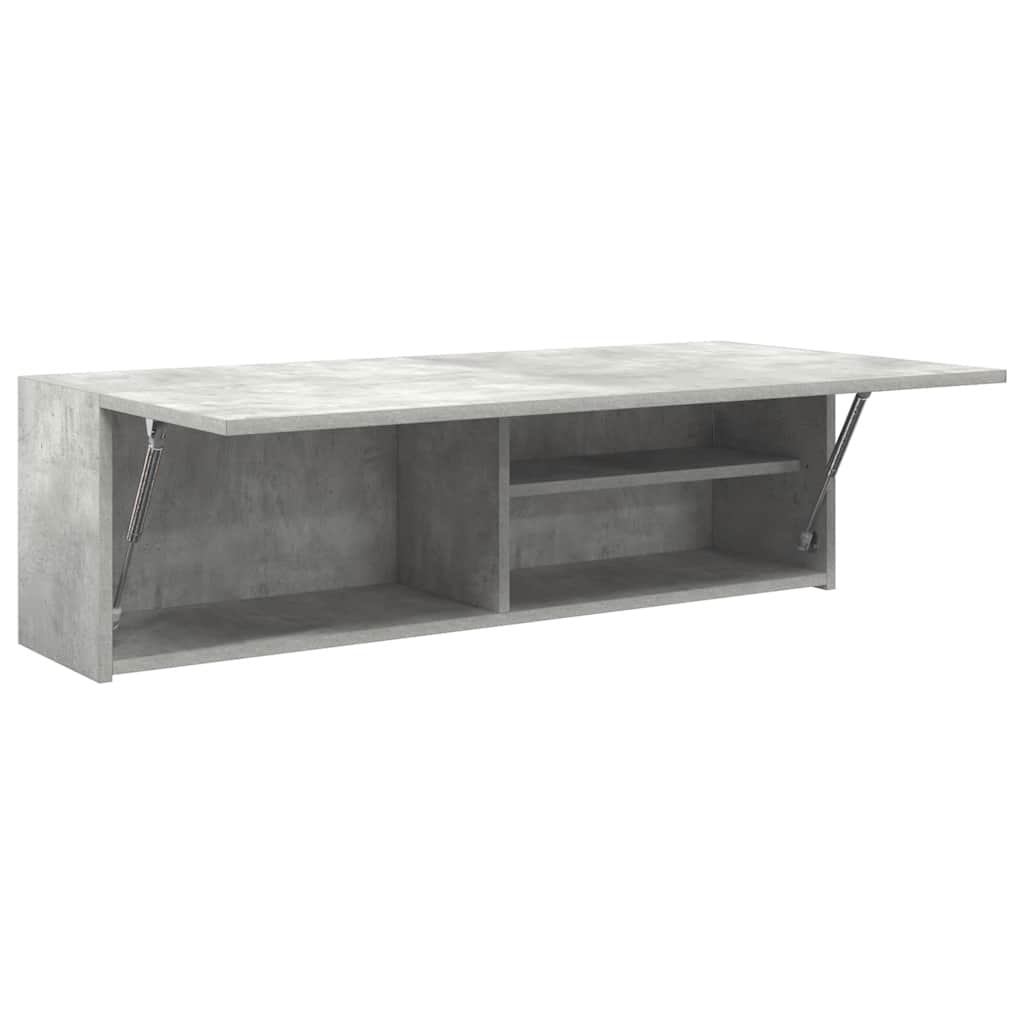 Baderomsskap Betonggrå 100x25x30 cm