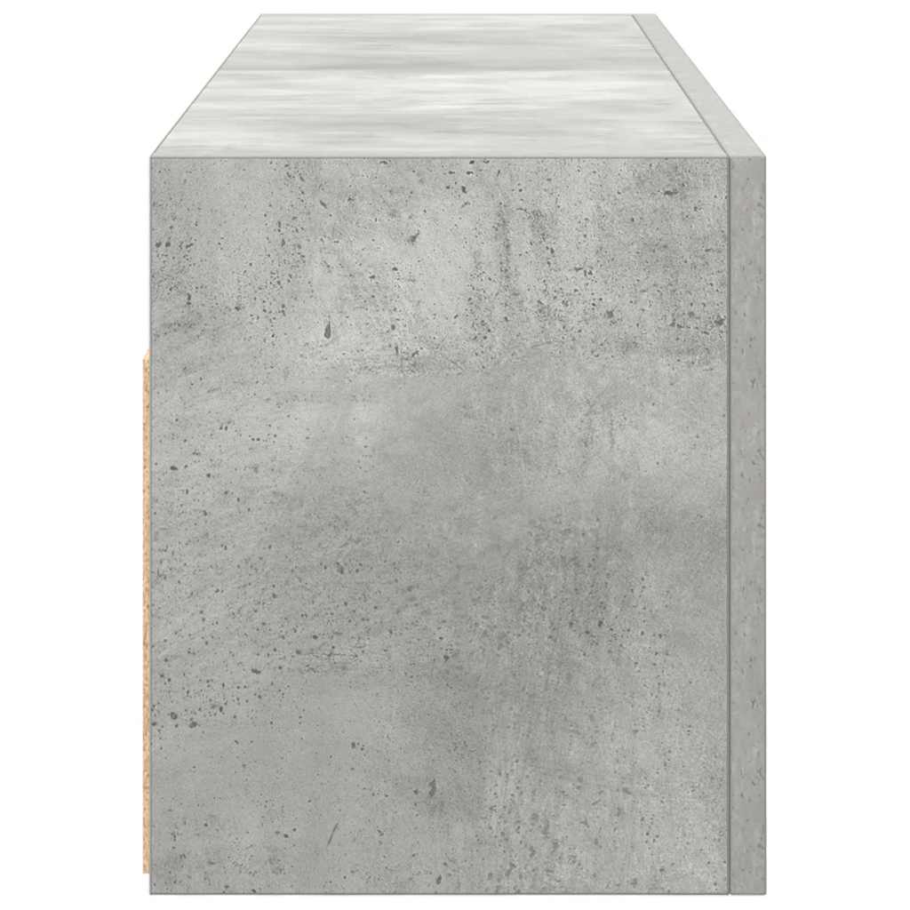 Baderomsskap Betonggrå 100x25x30 cm