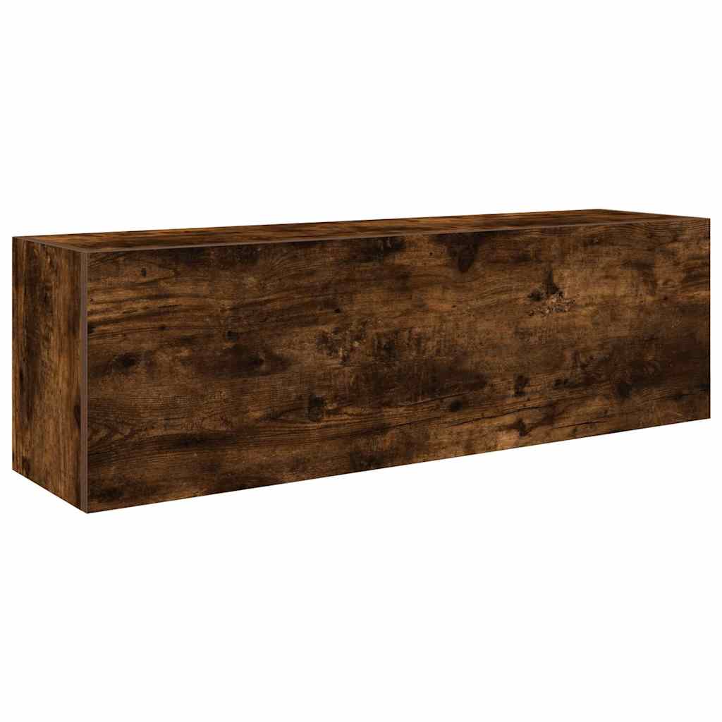 Baderomsskap Røkt Eik 100x25x30 cm