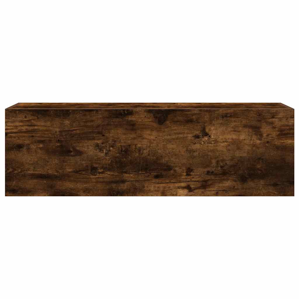 Baderomsskap Røkt Eik 100x25x30 cm
