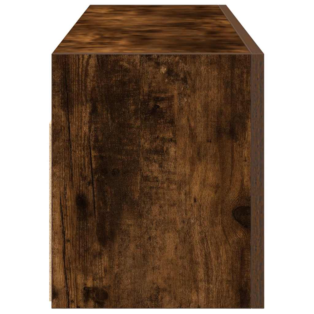 Baderomsskap Røkt Eik 100x25x30 cm