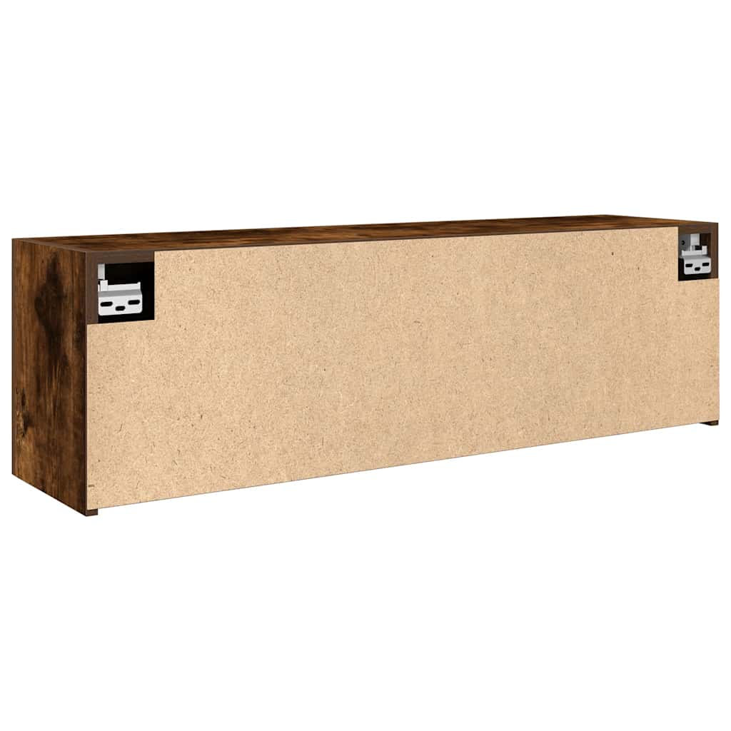 Baderomsskap Røkt Eik 100x25x30 cm