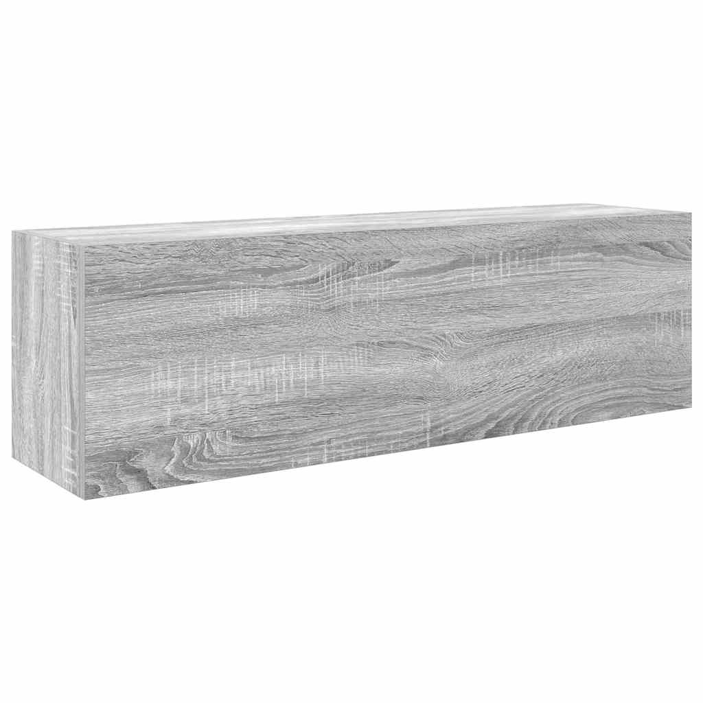 Baderomsskap Sonoma Grå 100x25x30 cm